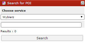 POI search dialog